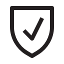 Shield with a checkbox