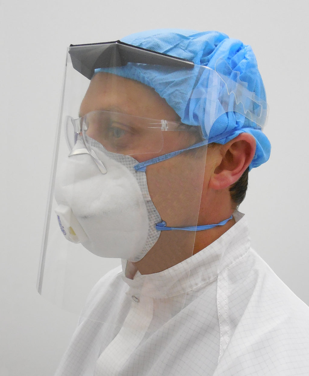 Man in a medical setting wearing a ZipShield